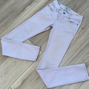 IT Jeans Lilac Cotton Spandex Blend Skinny Jeans